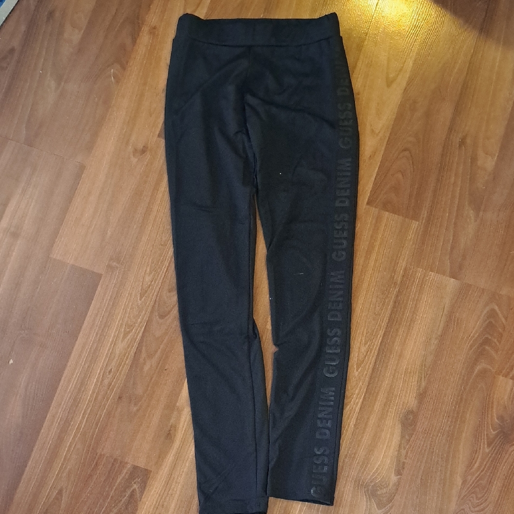 Guess Black Leggings with Red Tag